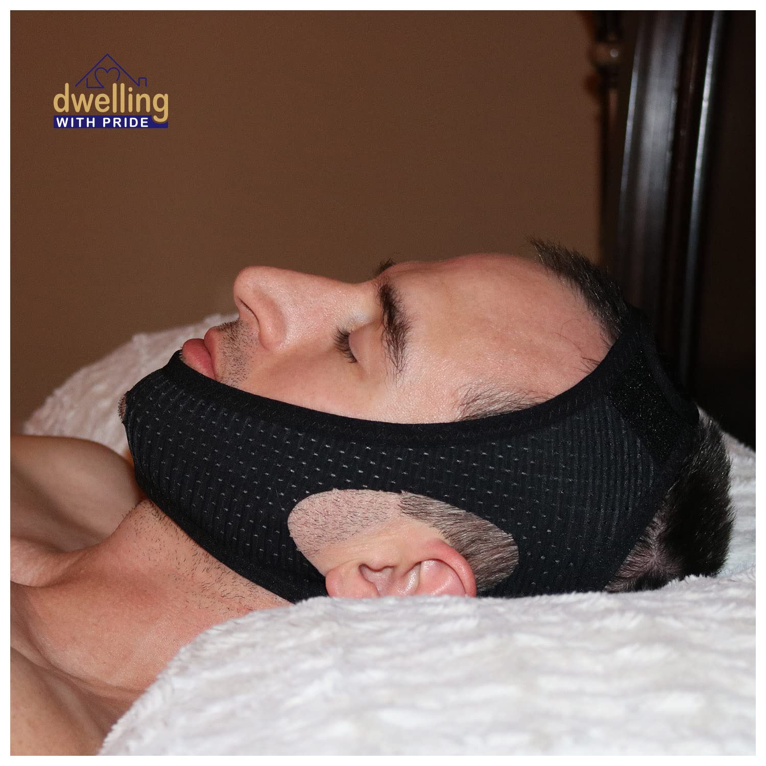 Dwelling With Pride adjustable clip demonstrates customizable CPAP-friendly fit
