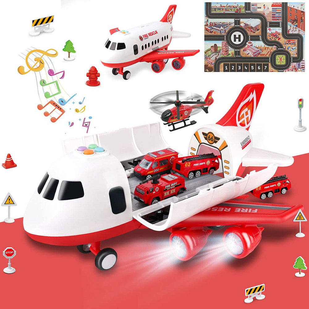 Dwi Dowellin airplane toy fire trucks engage imaginative play and storytelling