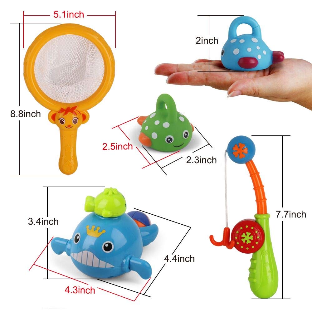 Dwi Dowellin bath toys for ages 18 months and up encourages early exploration