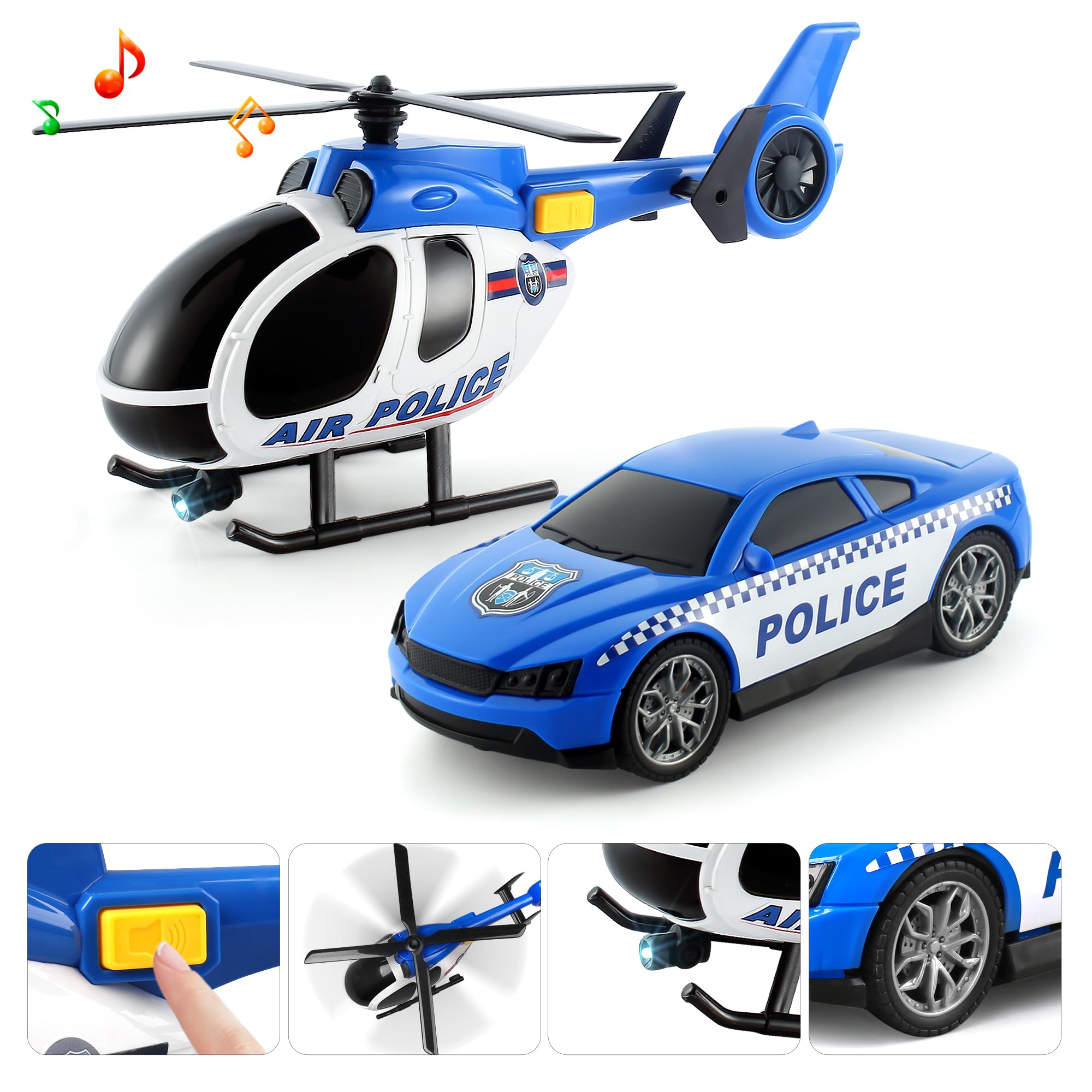 Dwi Dowellin helicopter with lights image showcases helicopter play with music