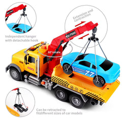 Dwi Dowellin tow truck loading ramp tilting for smooth vehicle transfers