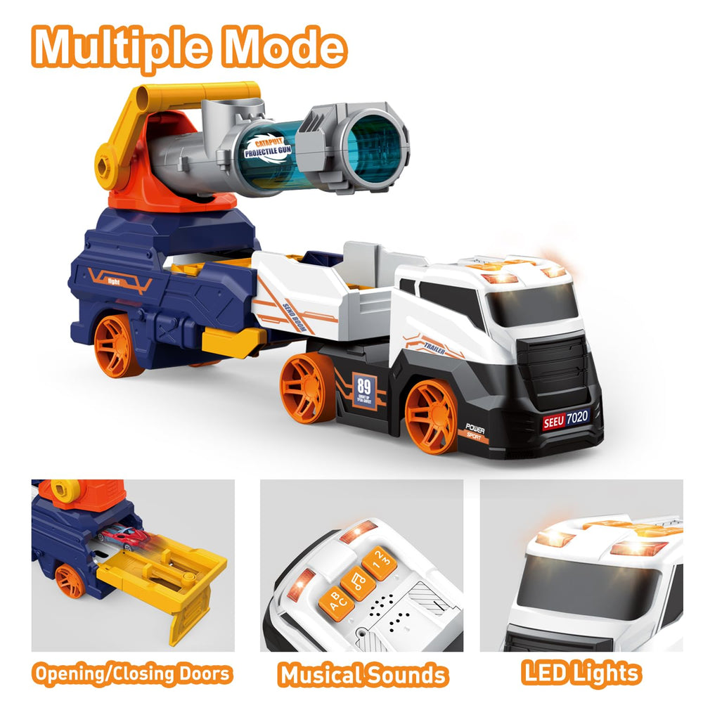 Dwi Dowellin truck with headlights and sounds for interactive play