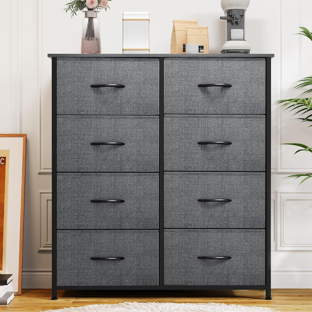 DWVO dresser with foldable drawers and easy-pull handles for smooth operation.
