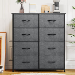 DWVO dresser with foldable drawers and easy-pull handles for smooth operation.