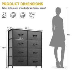 DWVO dresser metal frame provides sturdy support for daily use.