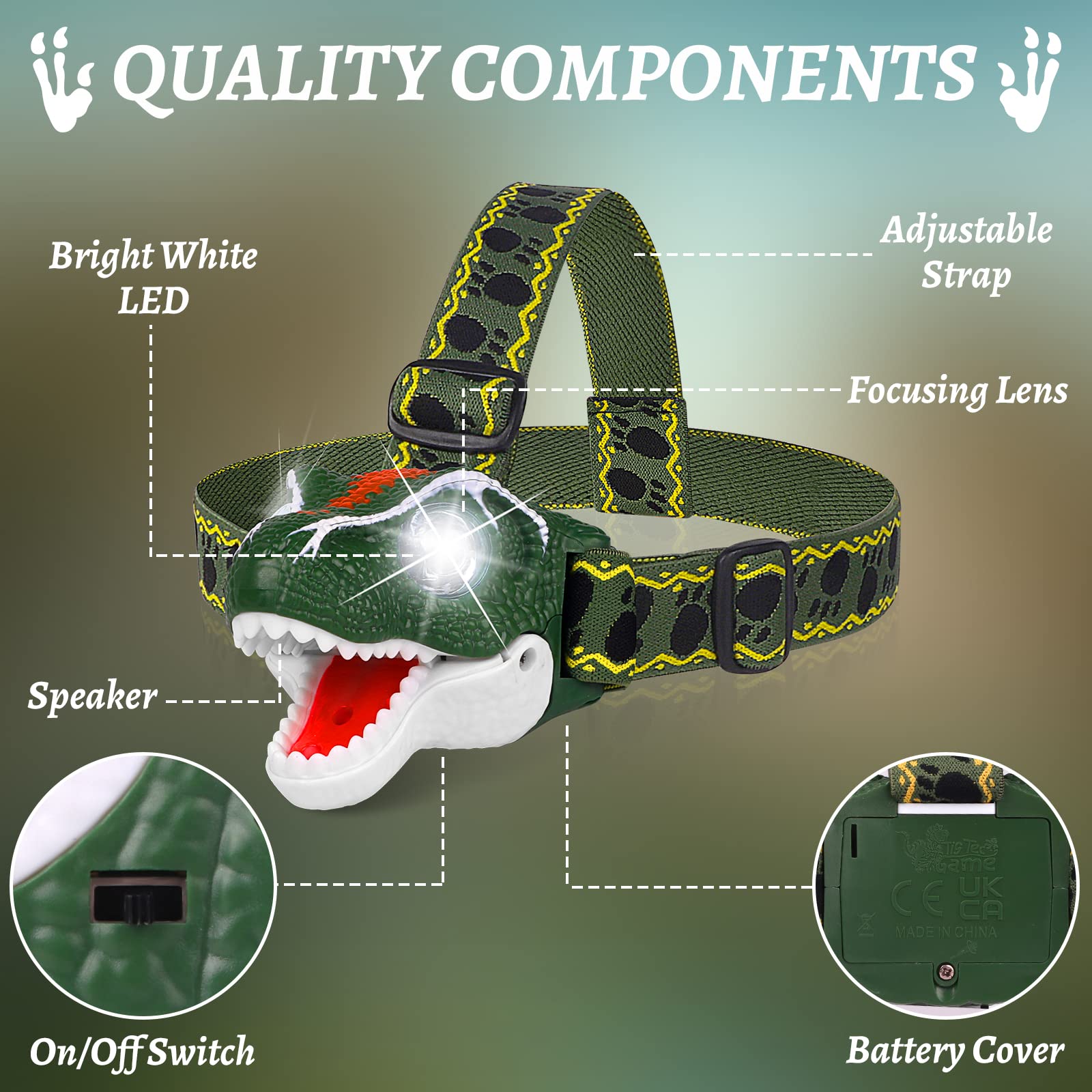DX DA XIN dinosaur roar feature activated for playful outdoor adventures.