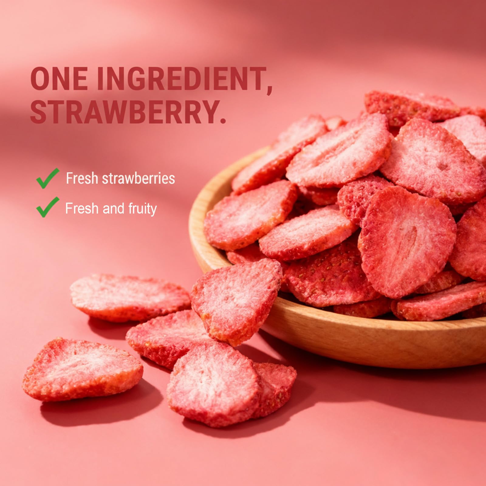 DYBOEDYO freeze-dried strawberries slices used in baking add fruity texture.