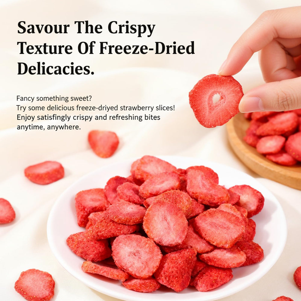 DYBOEDYO freeze-dried strawberries in smoothie deliver nutritious, naturally sweet boost.