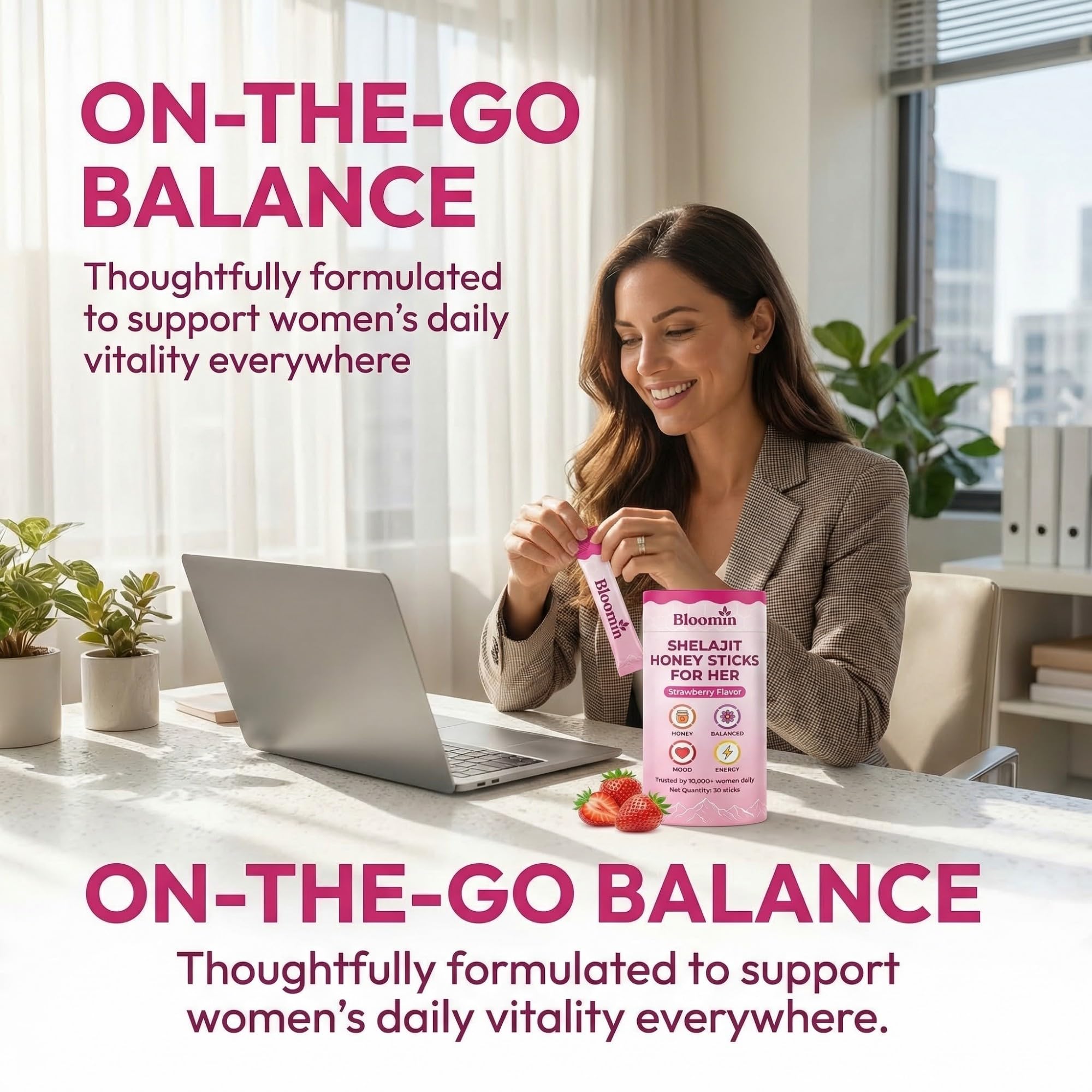 DYDUON Bloomin Honey Sticks dissolve in tea for a convenient energy boost