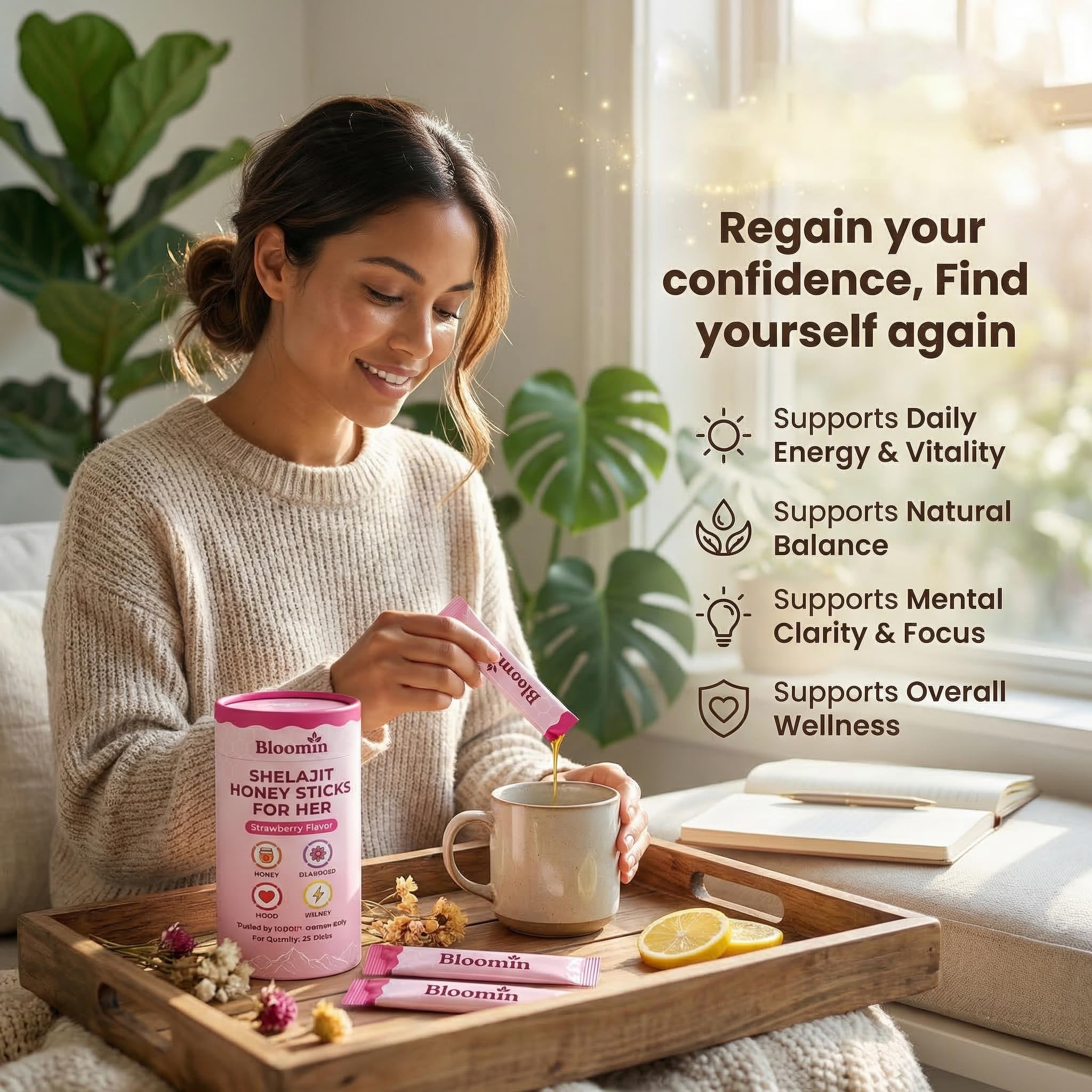 DYDUON Bloomin Honey Sticks single-stick ready to enjoy for focus on the go