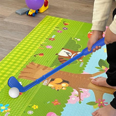 Dyienocs toddler-friendly golf set fits small hands in playtime.
