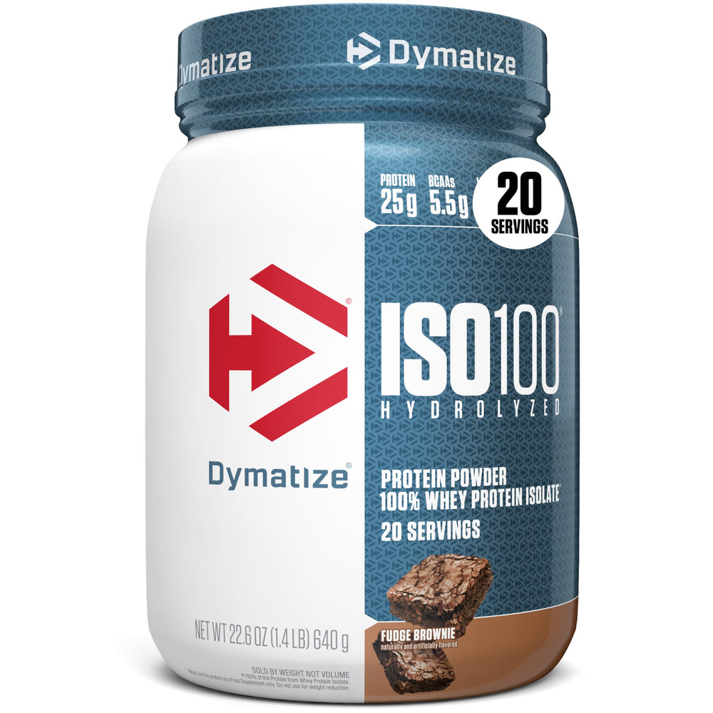Dymatize ISO100 bottle cap close-up for quick post-workout use