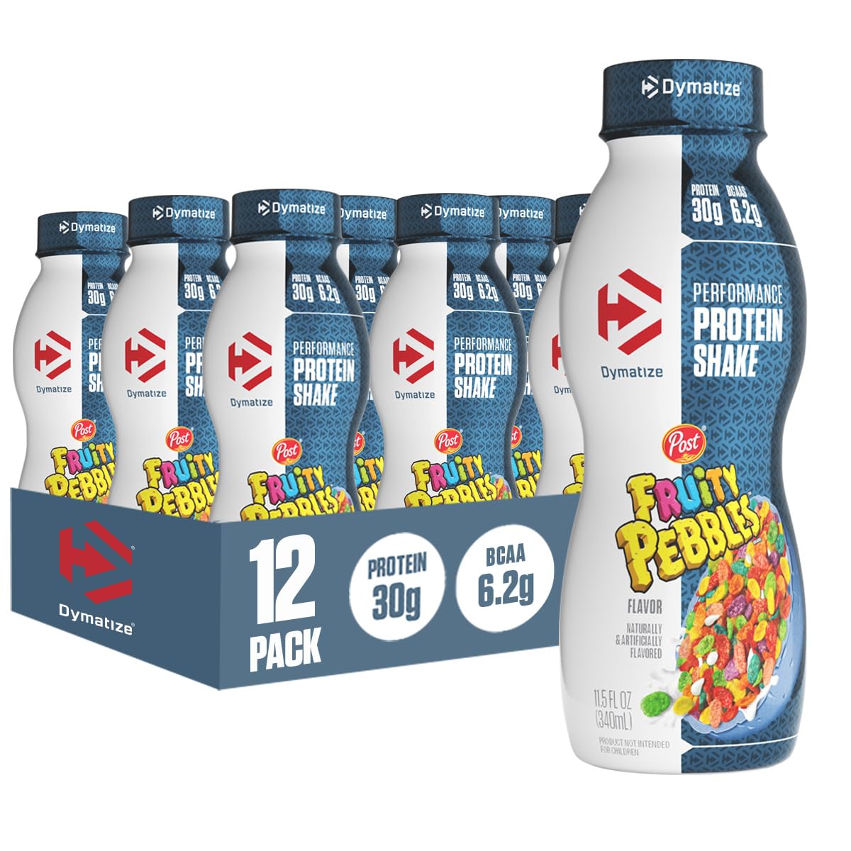 Dymatize Fruity Pebbles bottle ready-to-drink for on-the-go protein needs