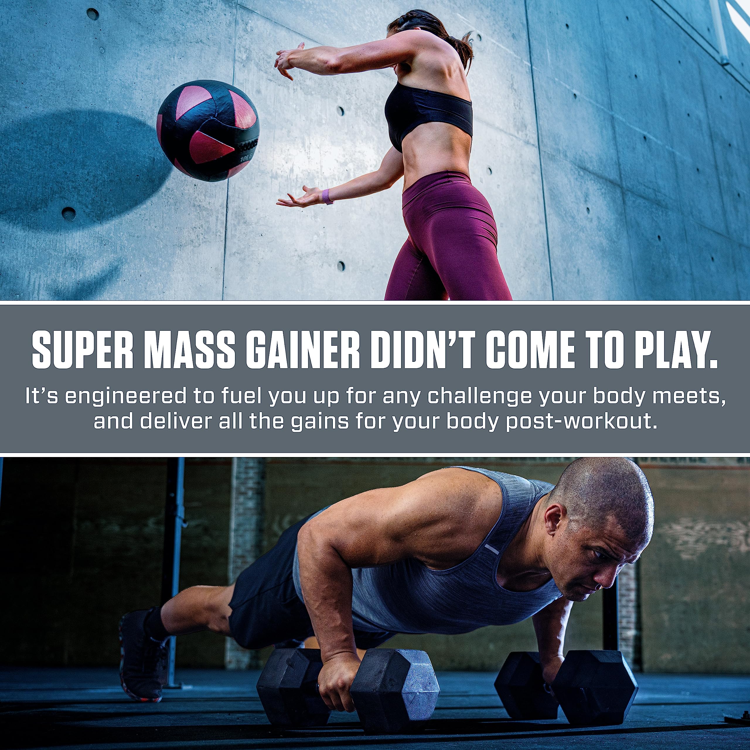 Dymatize Super Mass Gainer 1280 calories per serving for calorie-dense shakes.