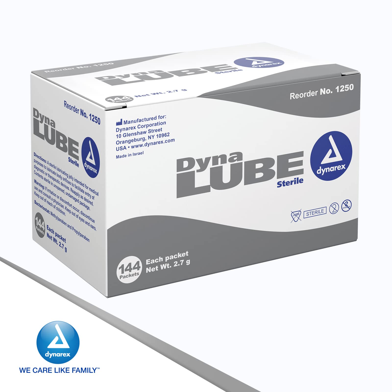 Dynarex DynaLube in clinical use may ease instrument insertion.