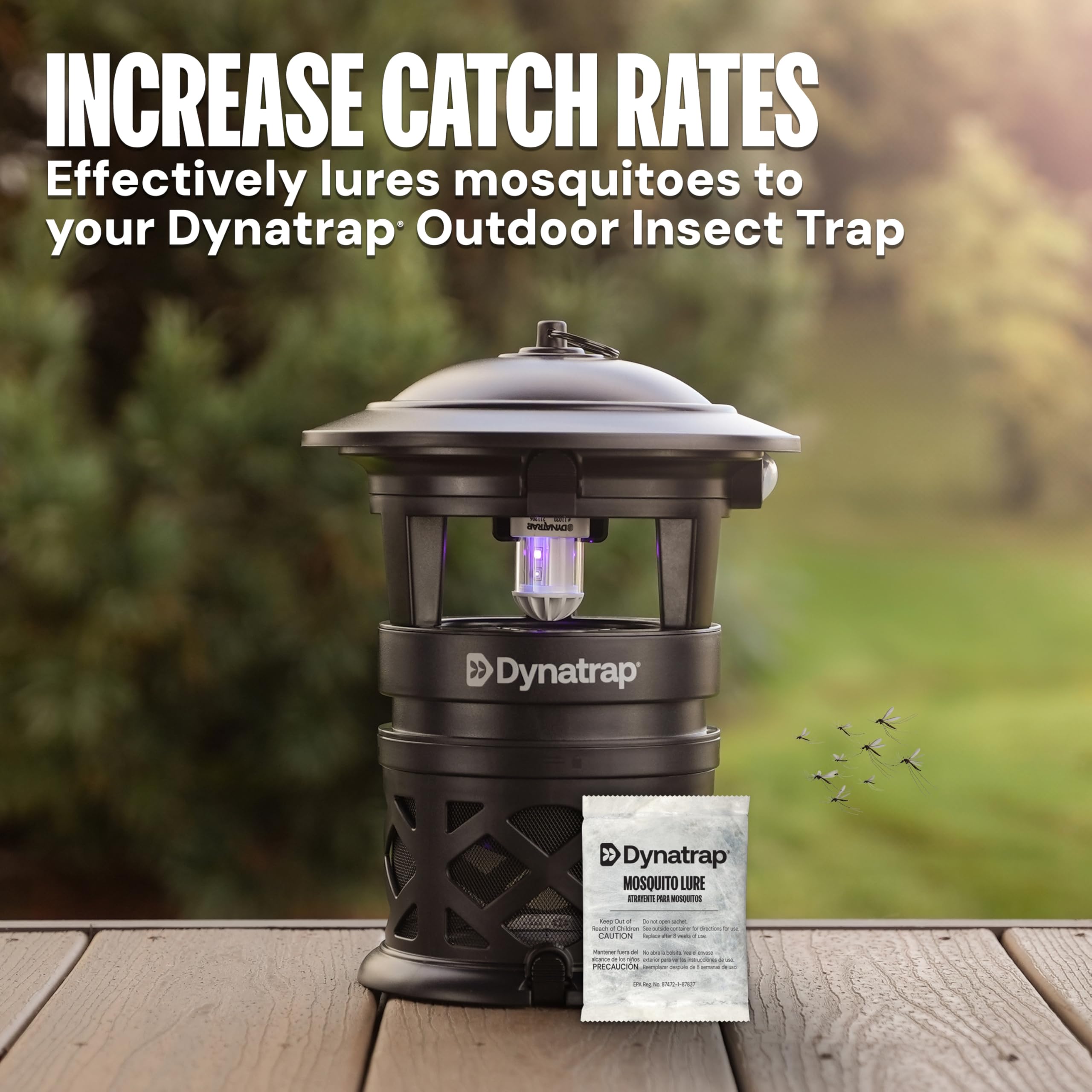 DynaTrap Mosquito Lure Sachet boosts attraction across any Dynatrap model.