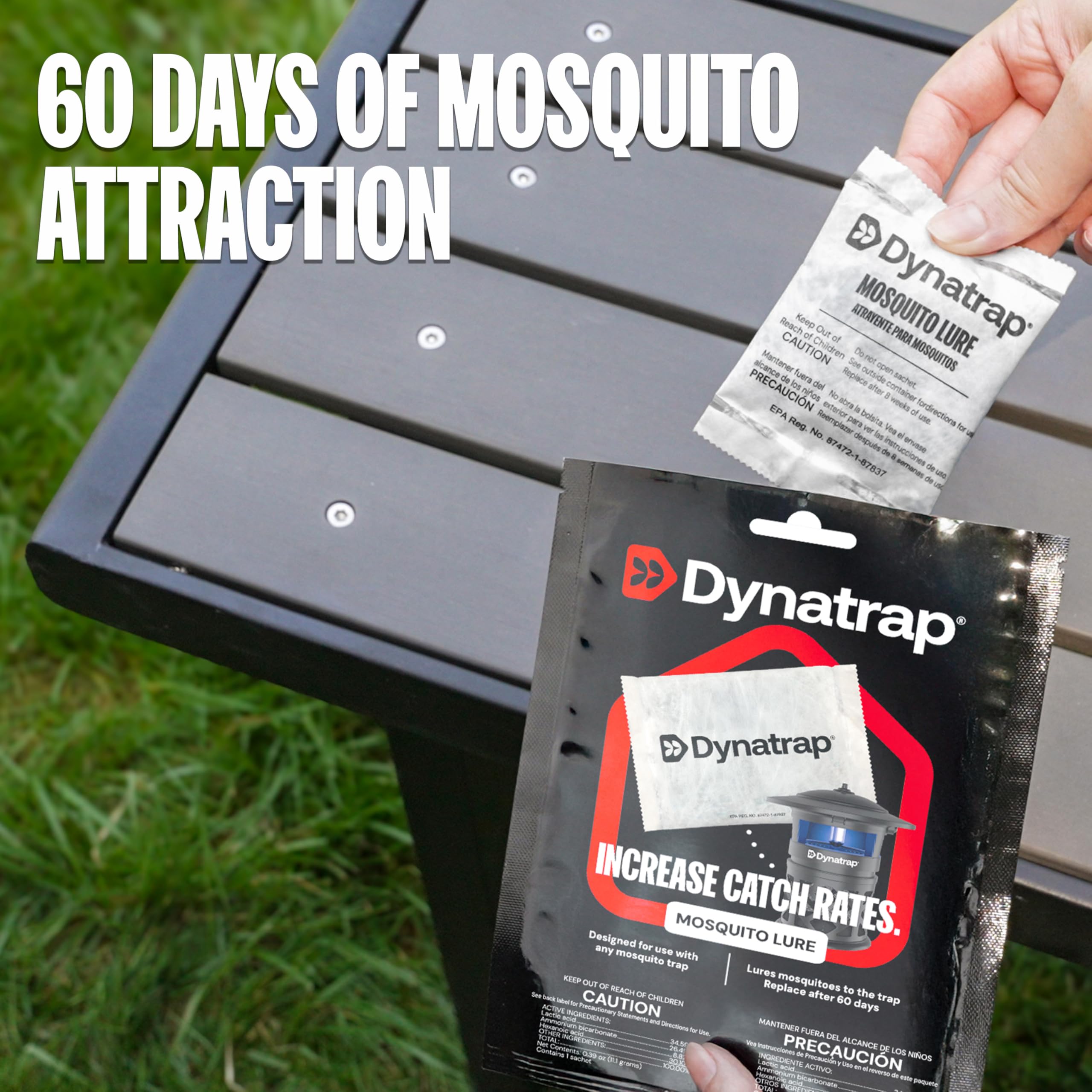 DynaTrap is easy to use: place in the catch basket and power on.