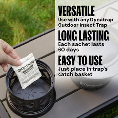 DynaTrap outdoor trap catch basket guides mosquitoes toward the lure.