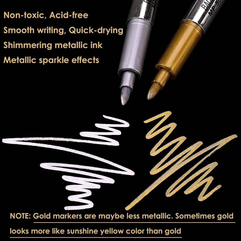 Dyvicl gold bullet-tip marker on glass adds bright accents