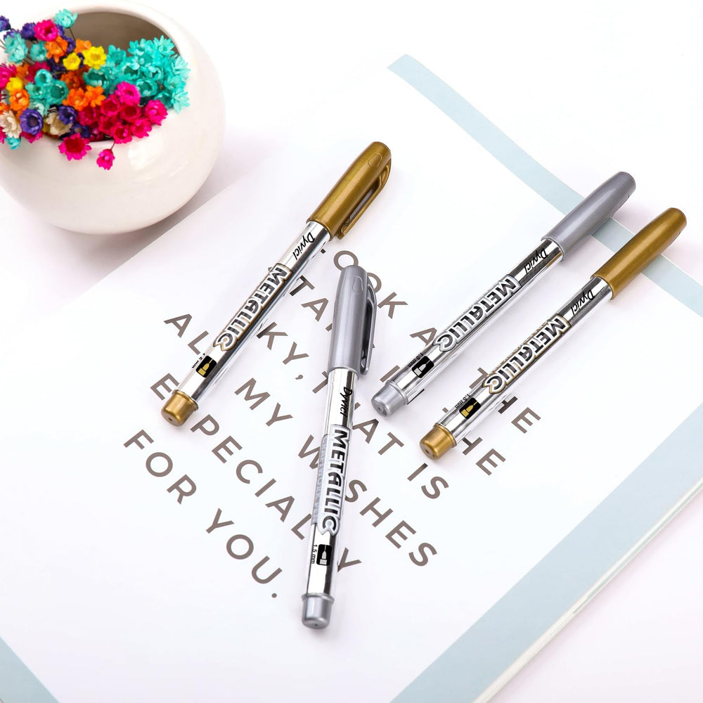 Dyvicl gold marker enhances glass surface with sunny glow