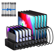 Dywcdnice 270W charging station front view powering multiple devices efficiently