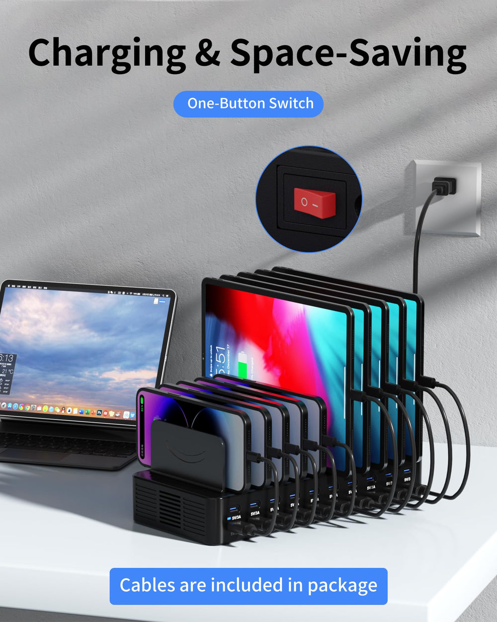 Dywcdnice in a coworking office scenario for reliable multi device charging