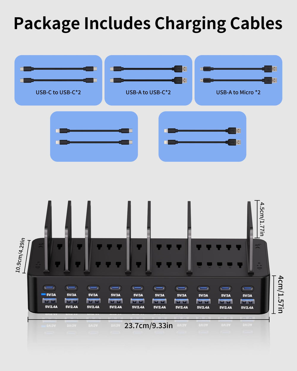 Dywcdnice packaged set with power cable for quick setup