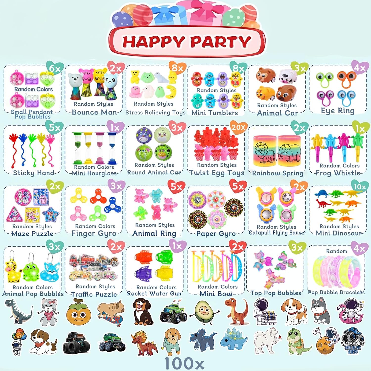 DZLHQON surprise bag fillers for instant celebration and giveaways.