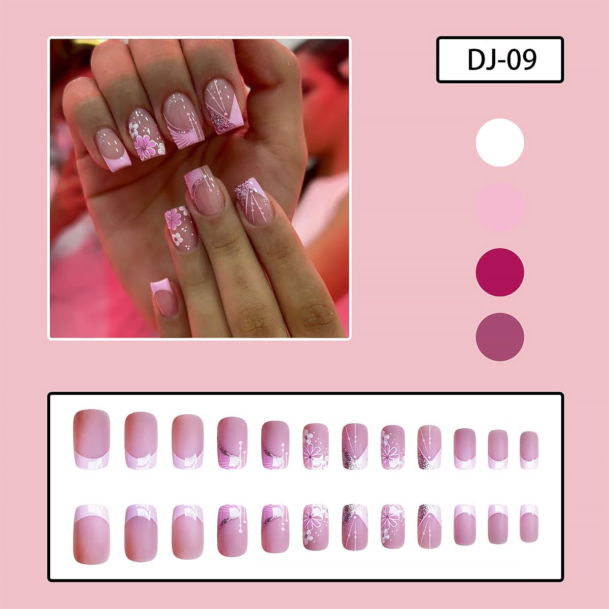 DZPGUONIZ nude pink press-on nails for quick, salon-like results