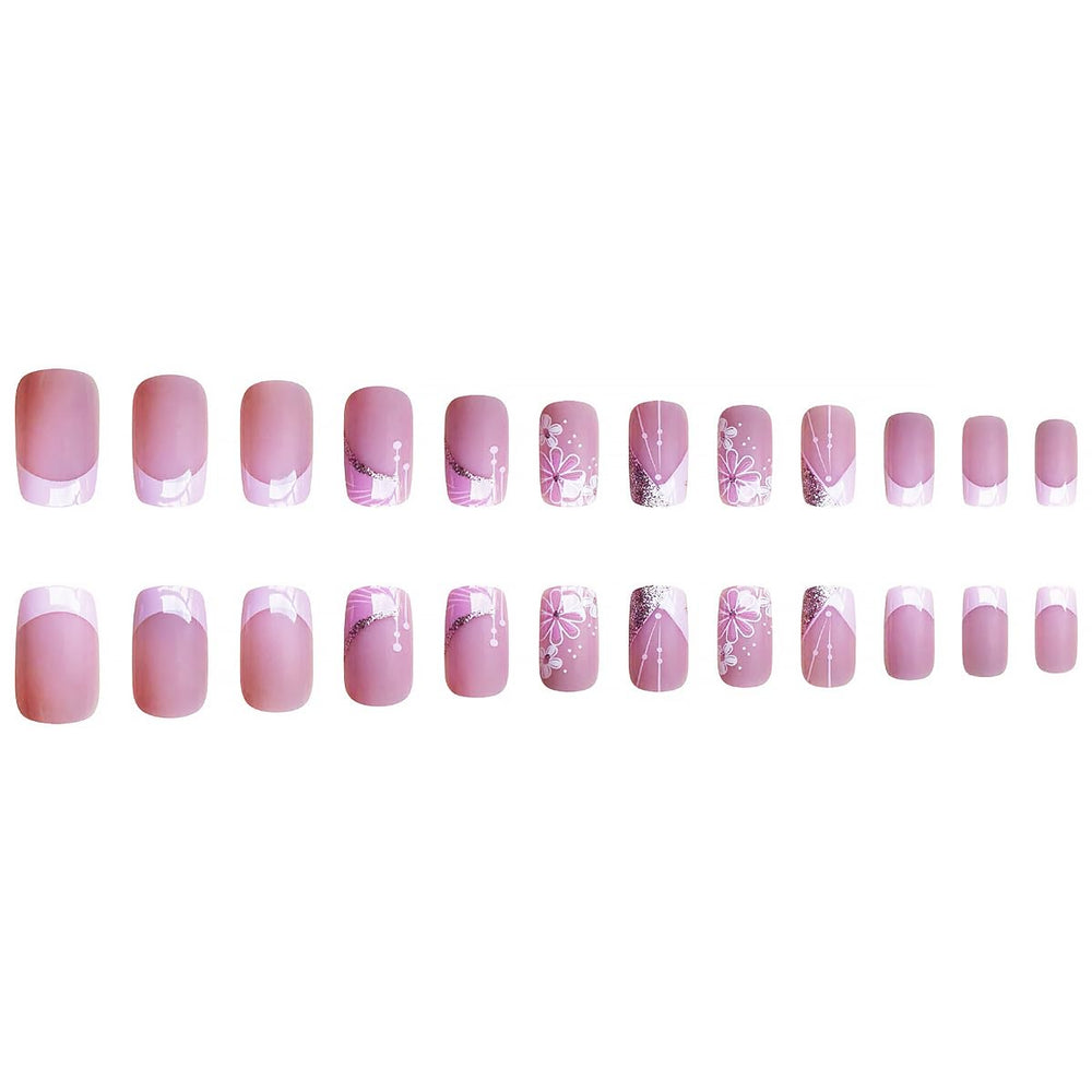 DZPGUONIZ short square nails bundle for fast at-home styling