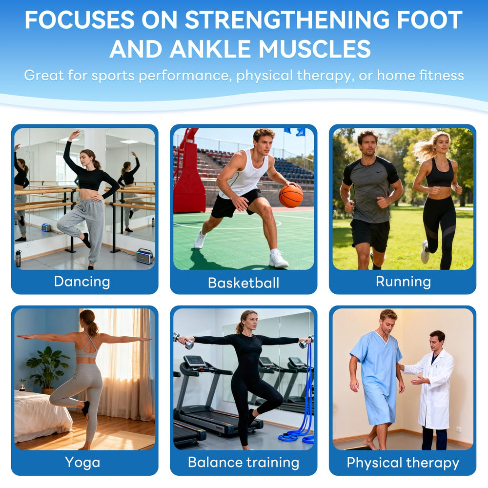 DZSYWL ankle balance board used by athletes for rehab and mobility training.