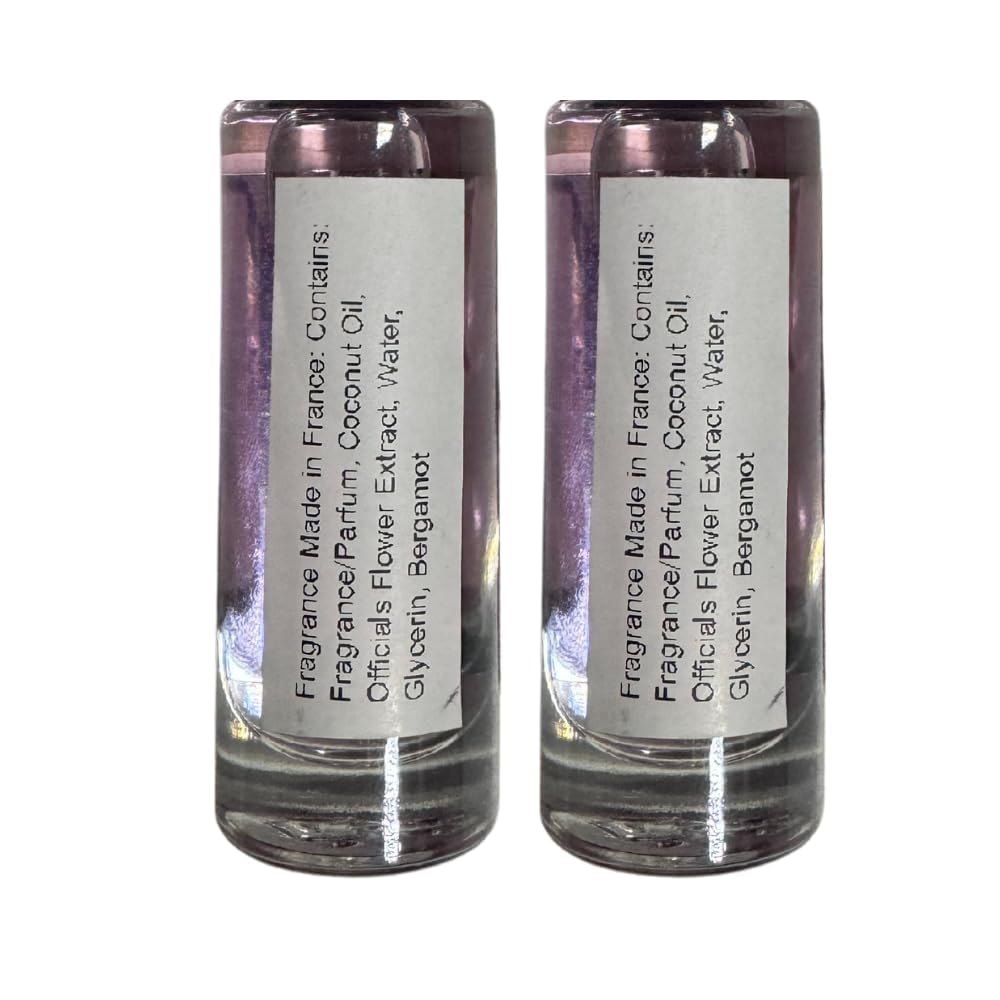 E de B Baccarat Rouge 540 oil perfume pack of two bottles on display for travel-friendly luxury.