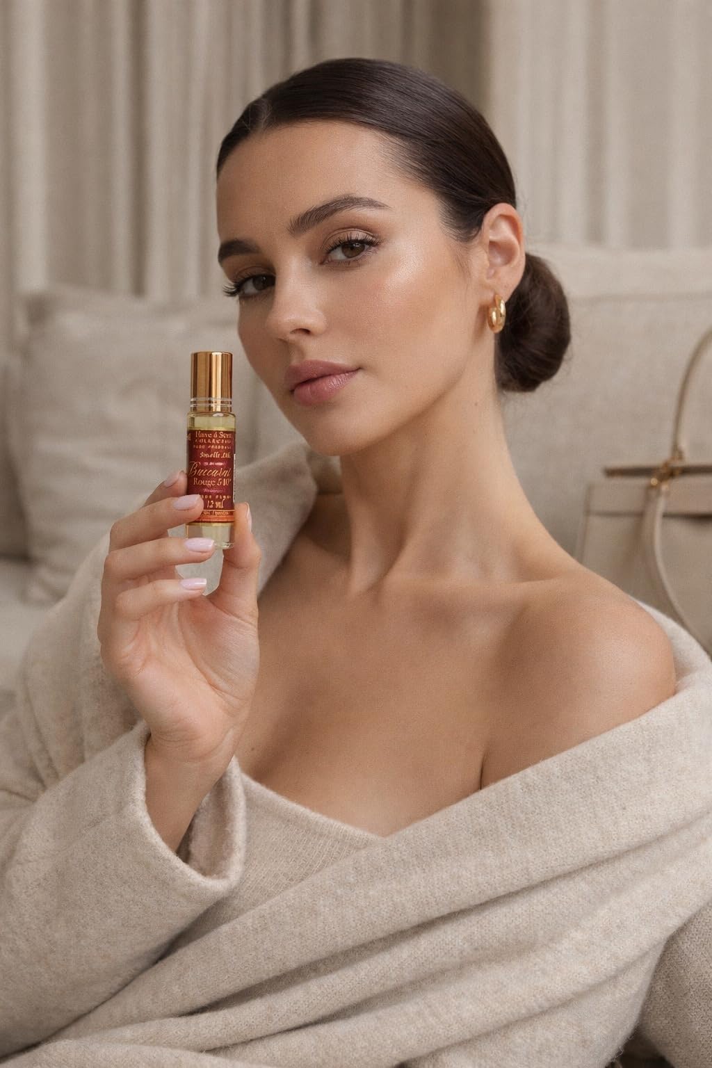 E de B Baccarat Rouge 540 oil perfume two bottles shown for gifting or sharing.