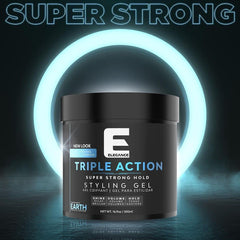 E Elegance Earth Fragrance gel in action boosts volume and body for thicker-looking hair