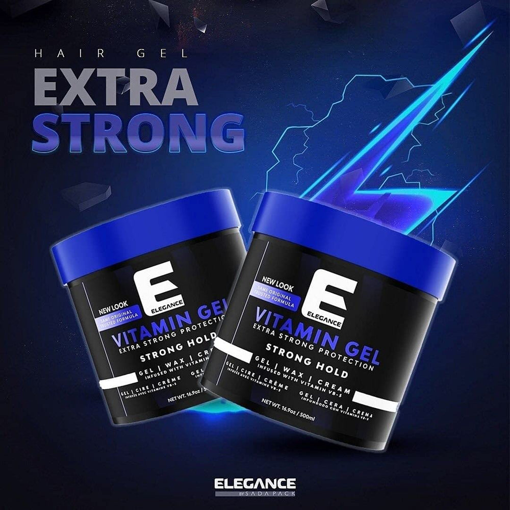 Elegance Vitamin Gel hair shine close-up reveals natural luster