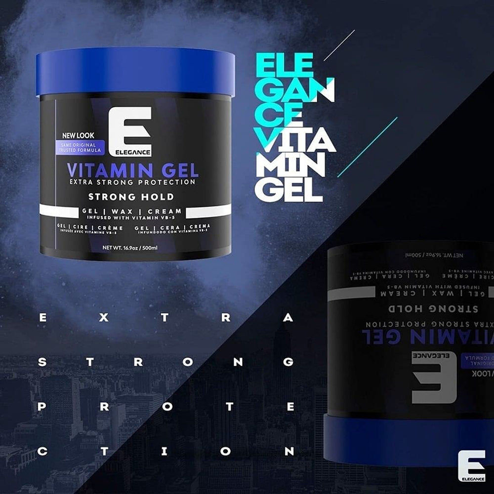 Elegance Vitamin Gel strong hold keeps style in place all day