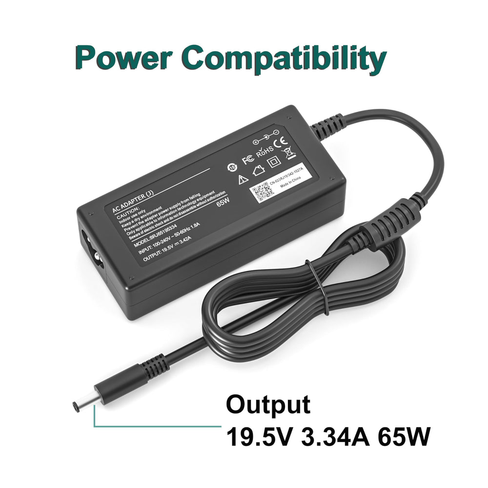E ERSY 65W charger compatibility: 4.5x3.0mm socket