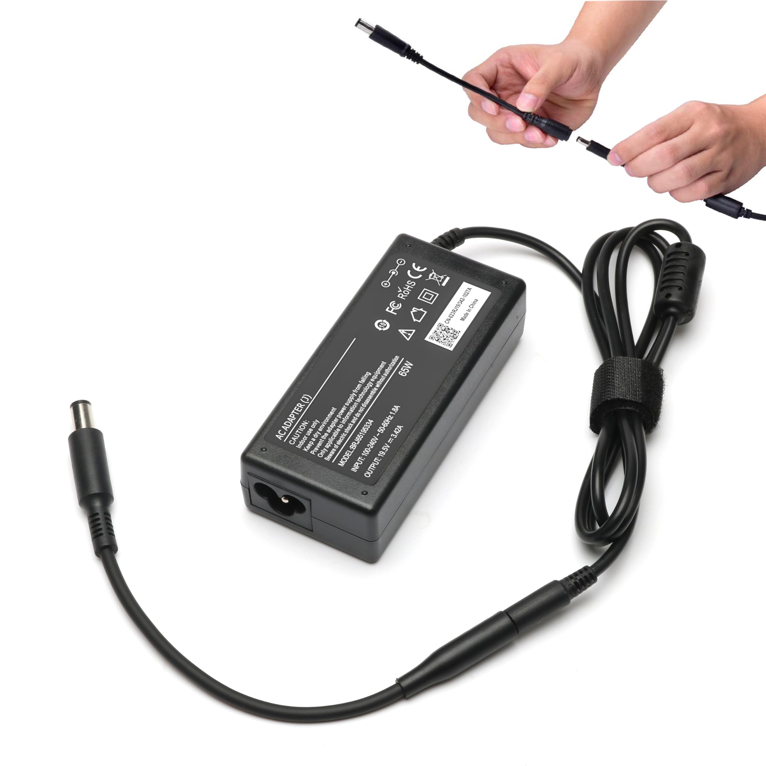 E ERSY 65W charger with CE and FCC safety certification