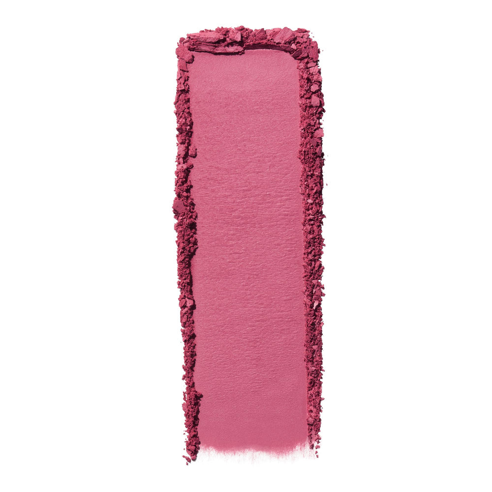 e.l.f. blush pigment swatch shows long-lasting matte coverage.
