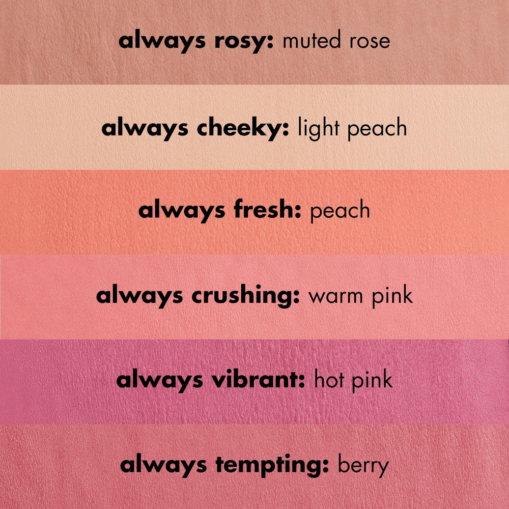 e.l.f. primer-infused matte blush matte finish helps minimize shine