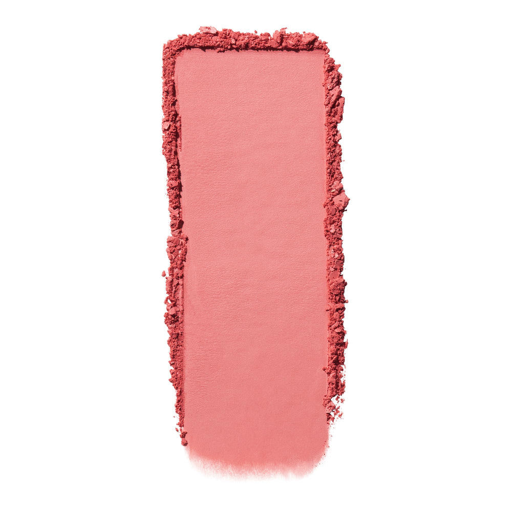 e.l.f. primer-infused matte blush pan closeup showing smooth pigment and buildable color