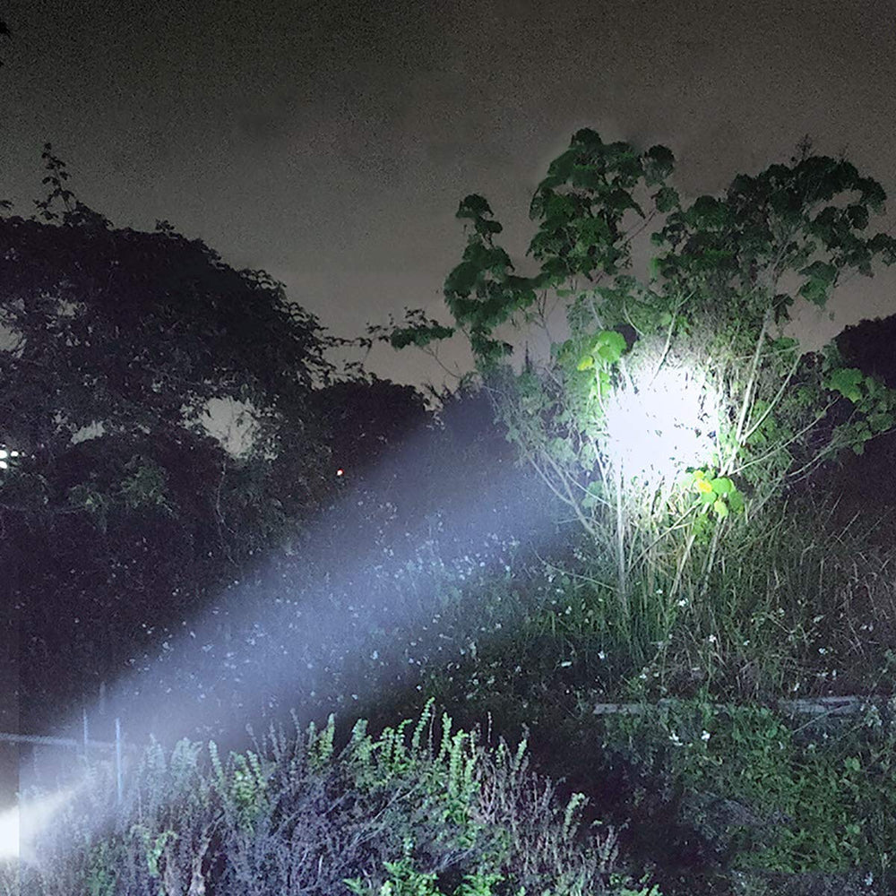 E-SHIDAI handheld spotlight suited for home, camping, and marine use.