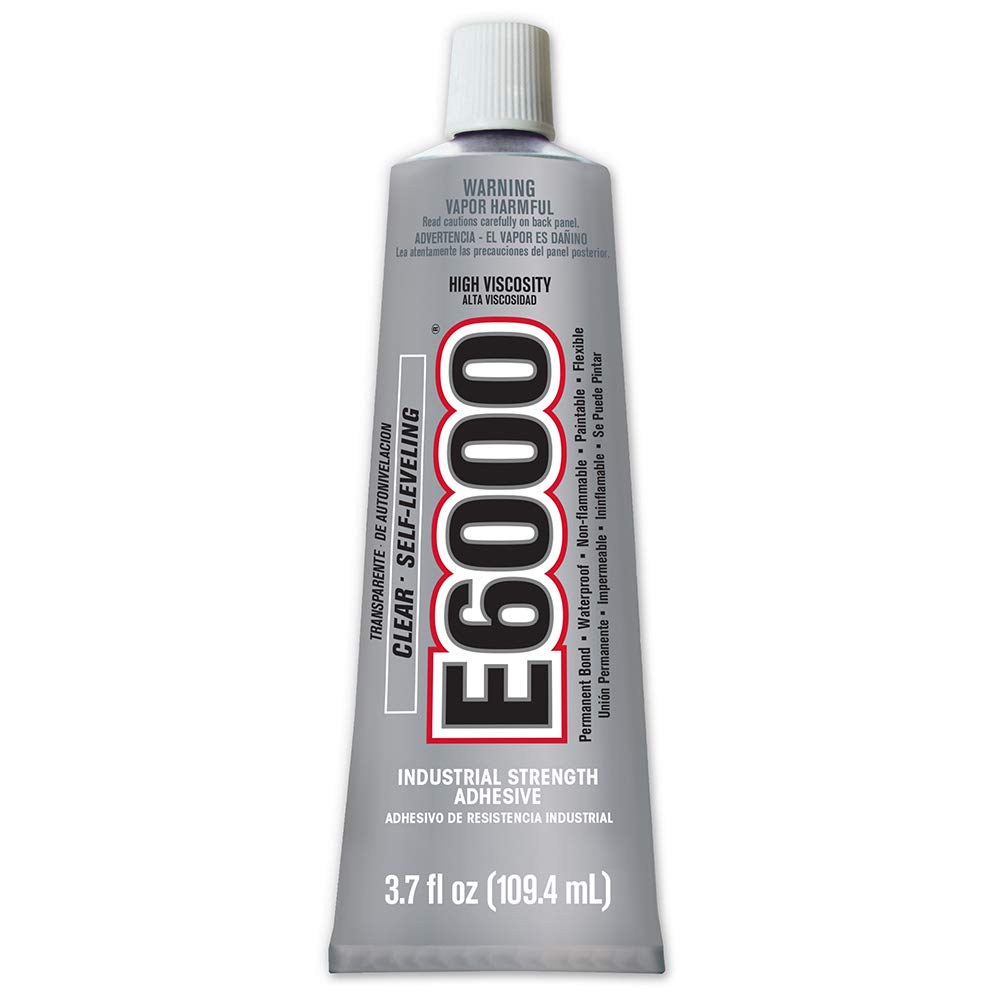 E6000 Hi Visc adhesive tube ready for versatile bonding across surfaces