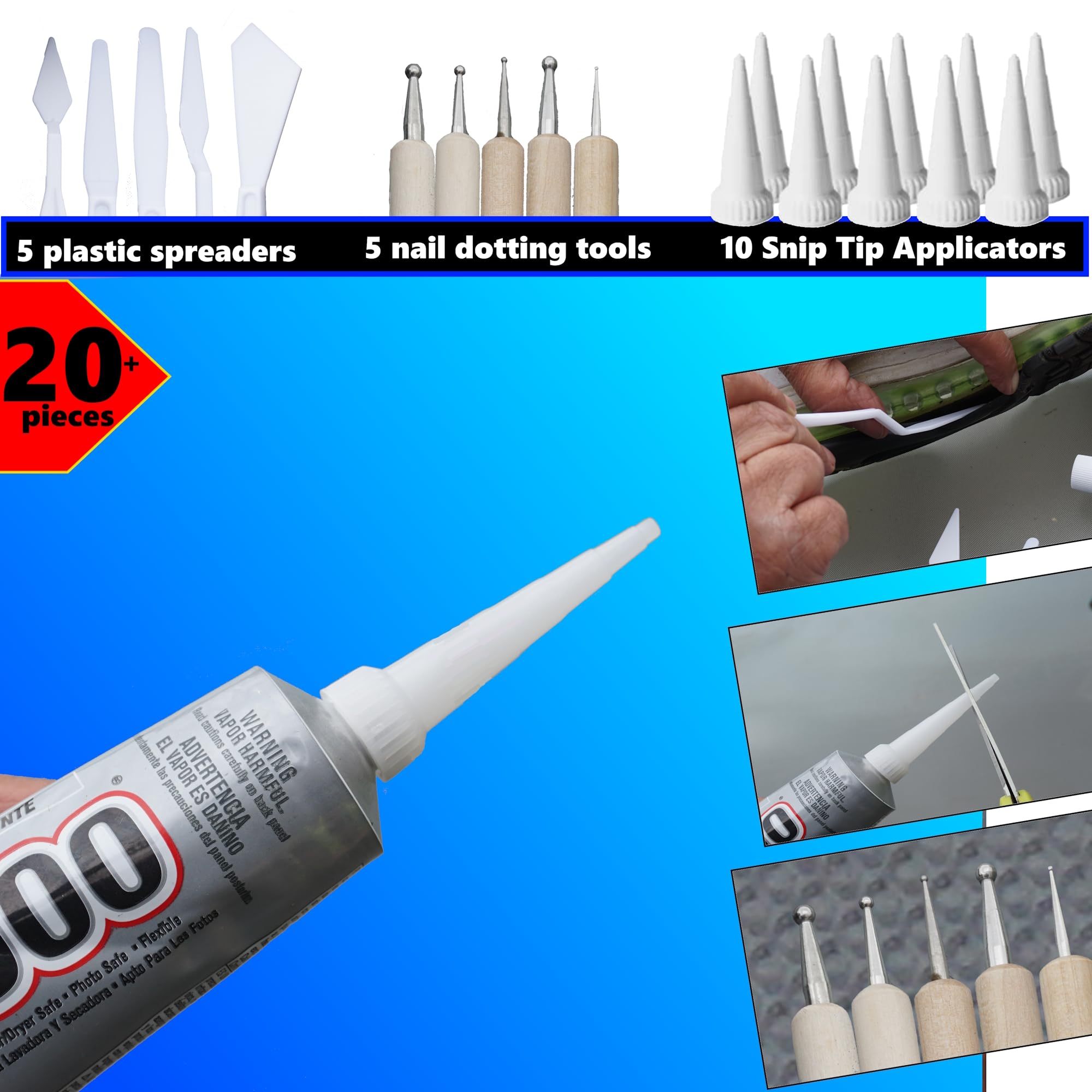 E6000 Snip Tip Applicators for precise dispensing and controlled applications
