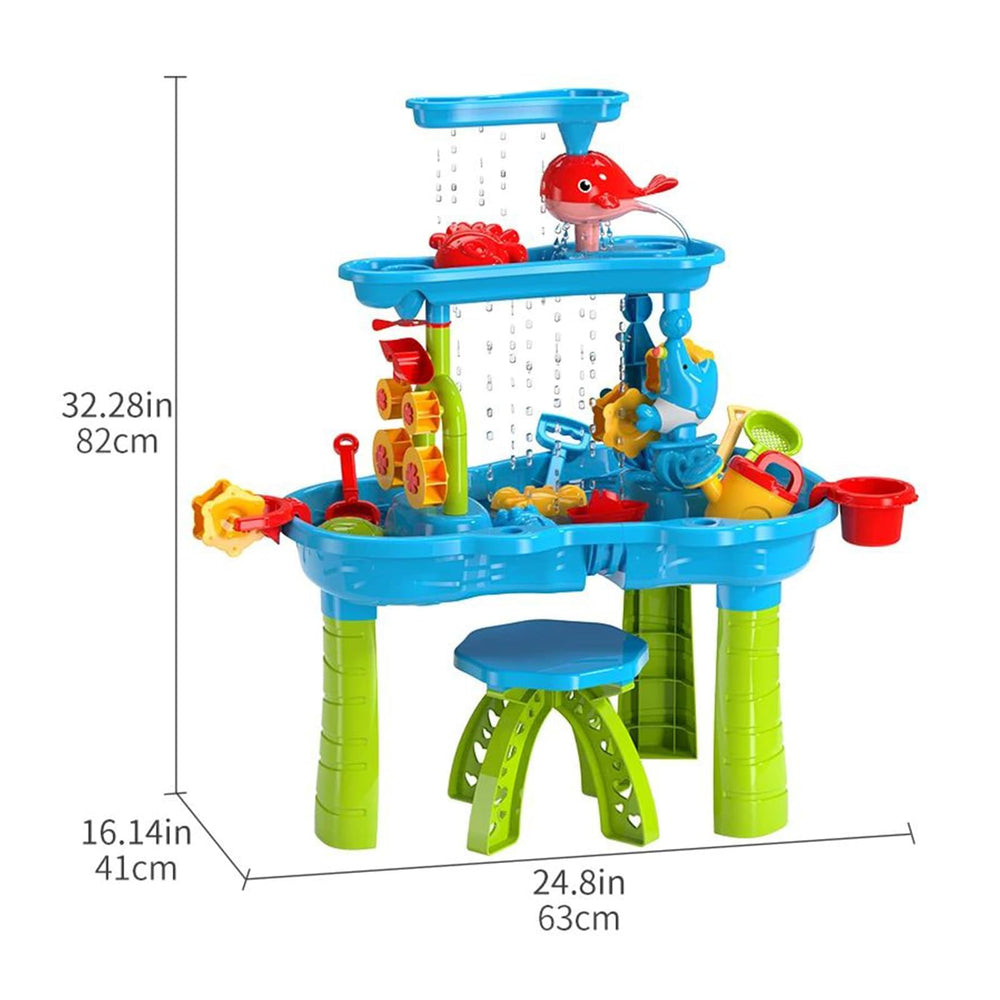 eaacaa Water Table with Chair drainage hole enables quick water release