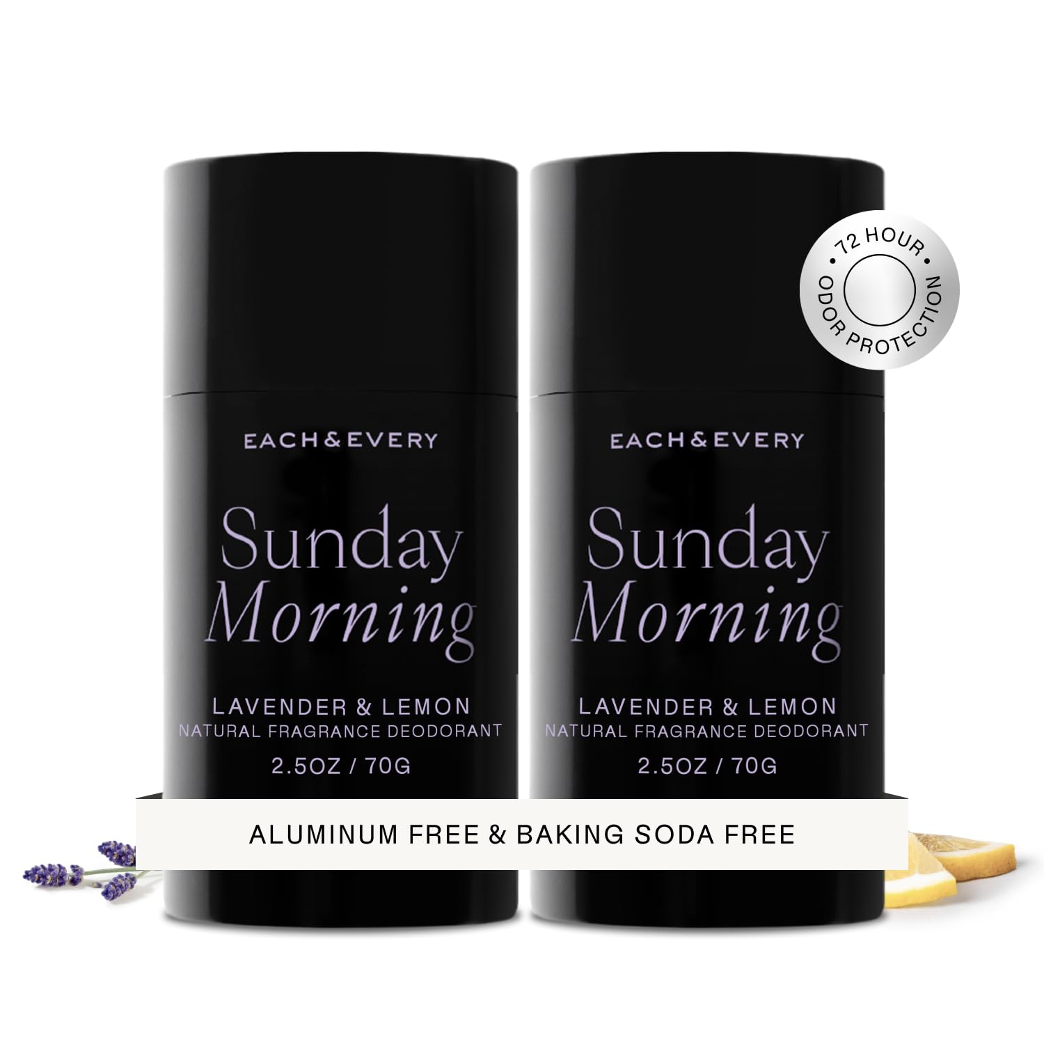 Each & Every lavender lemon bottle provides gentle, all-day freshness with natural aromas.