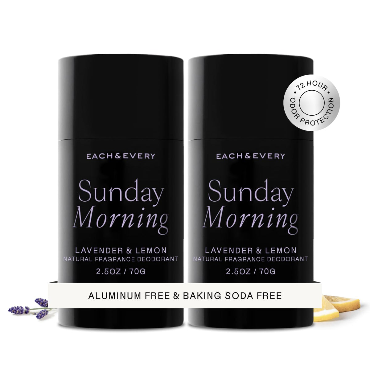 Each & Every lavender lemon bottle provides gentle, all-day freshness with natural aromas.