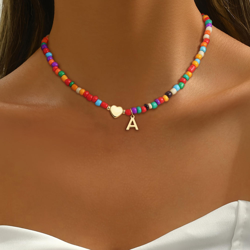Eaciy handcrafted heart initial beads highlight personal style