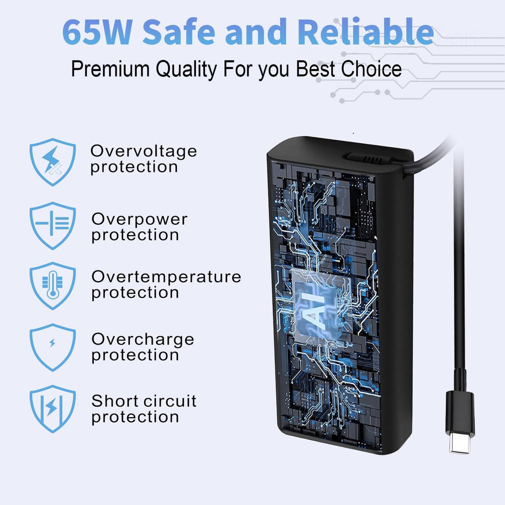 Eafinesy Dell Latitude compatible USB-C charger for versatile use
