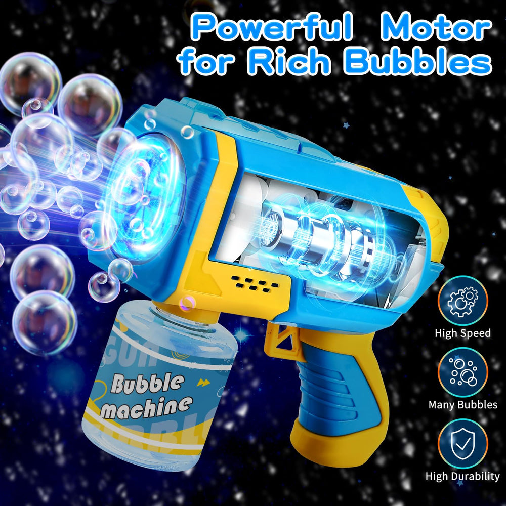 EagleStone bubble gun assembly shows easy setup for playtime.